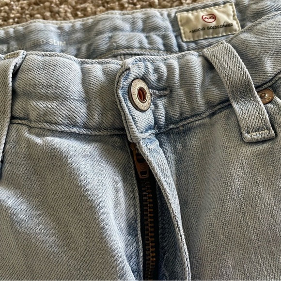 AG Adriano Goldschmied Ex Boyfriend Sloughy Slim Jeans Womens 25 R Ripped Skate - Picture 5 of 16